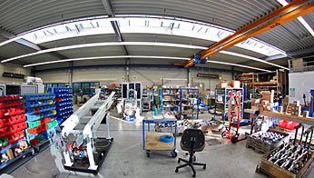 Rühle & Co. Maschinenbau GmbH assembly shop for packaging machine assembly, Walzbachtal in the district of Karlsruhe