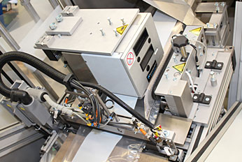 Beutelherstellung mit Bedruckung Verpackungs-Automat VA-3 Universal-Folienverpackungsmaschine